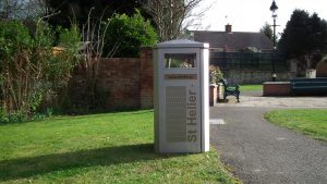 Metal Stainless steel litter bin St Helier