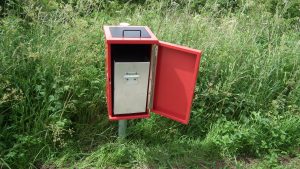 Metal dog waste bin 7