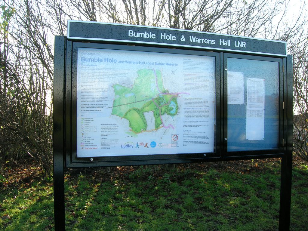 Metal mild steel notice board 1.5 doors Bumble fitted