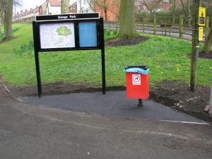 Metal mild steel notice board 1.5 doors Grange Park