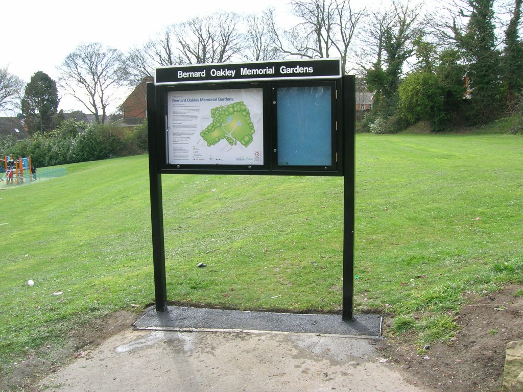 Metal mild steel notice board 1.5 doors Bernard