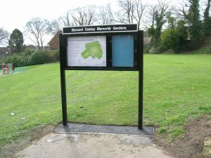 Metal mild steel notice board 1.5 doors Bernard