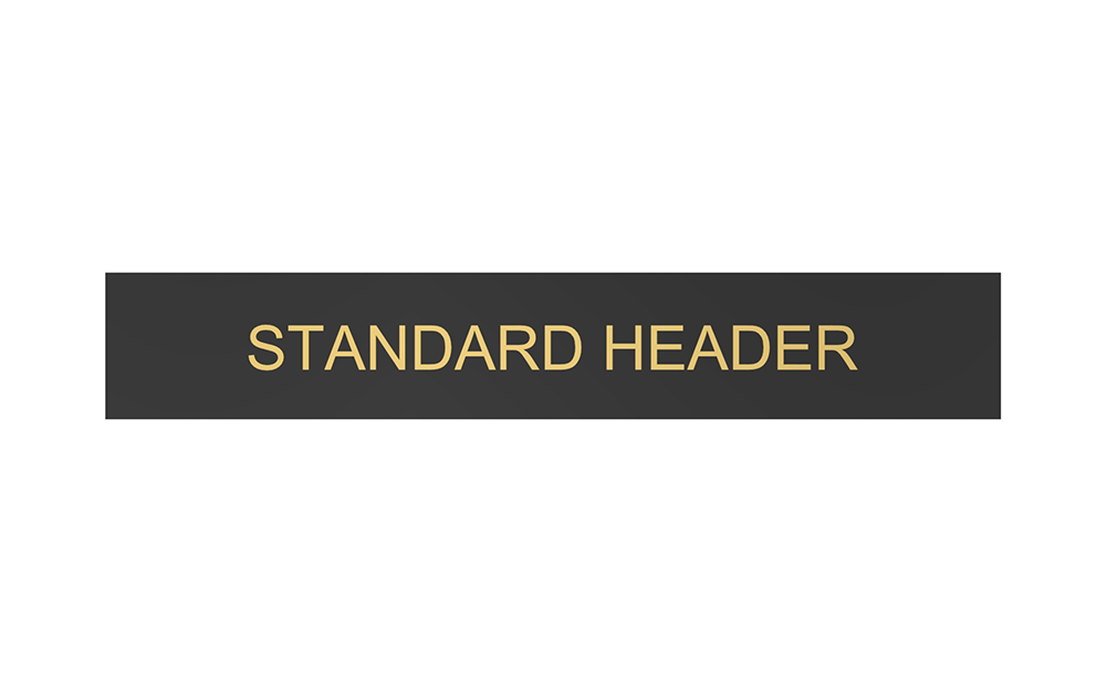 Standard Header