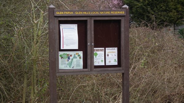 recycled notice board 2 door Glen Parva