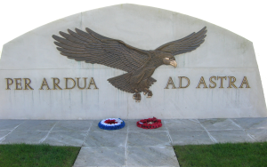 Pattern - eagle sign on stone plinth