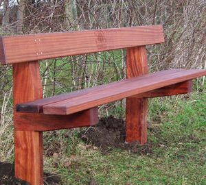 Recycled bench