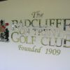 Metal wall sign radcliffe golf club
