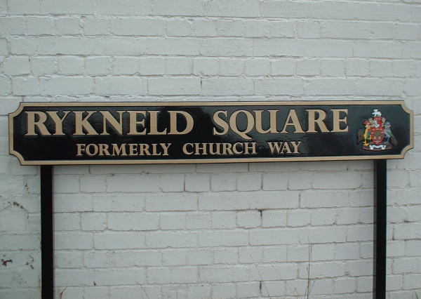 Metal sign Rykneld