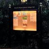 Illuminated notice board Lucy close up 3