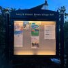 Illuminated notice board Lucy close up 2